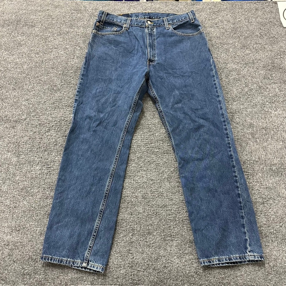 Levi's Jeans Mens Size 36x30 Blue 505 Regular Fit Straight Leg USA Denim